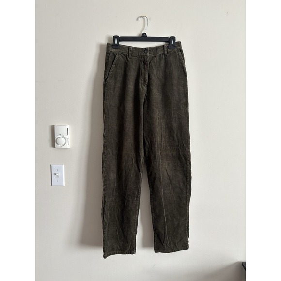 Vintage 90s Y2K Woolrich Loden Pants Green Corduroy 6 Small Outdoor Classic - Picture 1 of 5